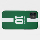 White Stripes Soccer Player Green iPhone 5 Hoesje (Achterkant (horizontaal))