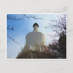white stupa beijing briefkaart