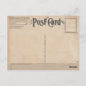 White Sturgeon-Gyotaku Antiek Briefkaart (Achterkant)