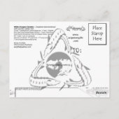 White Sturgeon Gyotaku Collage Card Briefkaart (Achterkant)