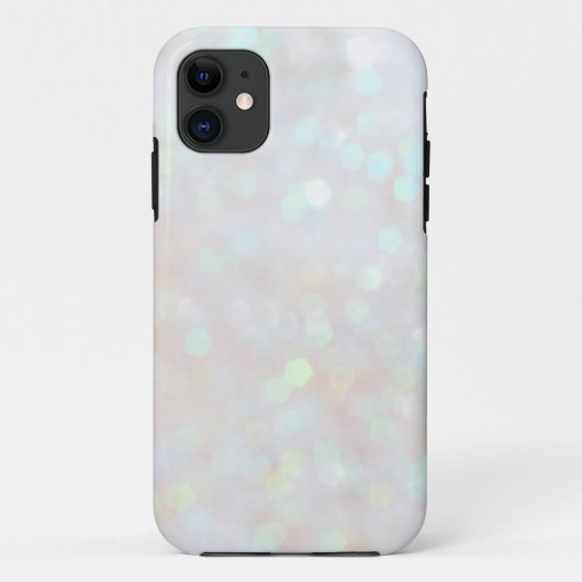 White Subtle Bokeh Sparkle Glitter iPhone 5s Case (Achterkant)