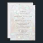 White Subtle Glitter Bokeh Wedding Invitation Kaart<br><div class="desc">White Subtle Glitter Bokeh Wedding Invitation Andere kleuren zijn te vinden in mijn winkel.</div>