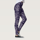 White Sugar Skull Patroon Leggings (Rechts)