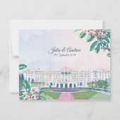 White Sulphur Springs Trouwkaart Save the Date (Achterkant)