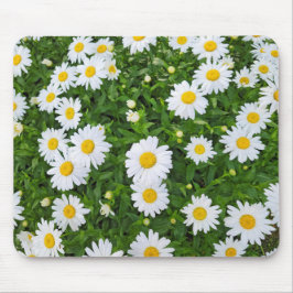 White Summer Daisy Garden Muismat
