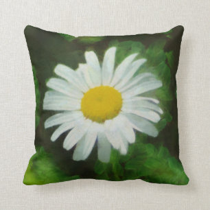 White Summer Daisy Sierkussen
