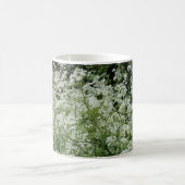 White Summer Flowers Koffiemok (Center)