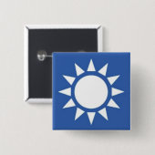 White Sun Button (Voorkant /achterkant)