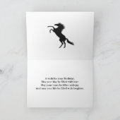 White Surf Horses Fotoverjaardagskaart Kaart (Binnen)