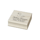 White Swan-adres 2 Rubberstempel (Stempel)