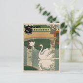 White Swan Alphabet Briefkaart (Staand voorkant)