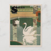 White Swan Alphabet Briefkaart (Voorkant)