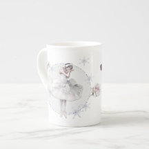 White Swan Ballerina met Rozen