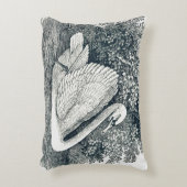 White Swan beroemd gemaakt door Thomas Bewick Accent Kussen (Voorkant(Verticaal))