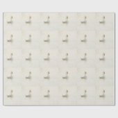white swan cadeaupapier (Vlak)
