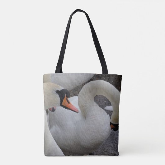 White Swan Canvas tas (Achterkant)