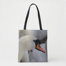 White Swan Canvas tas