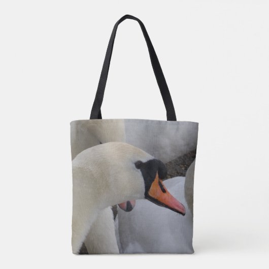 White Swan Canvas tas (Achterkant)