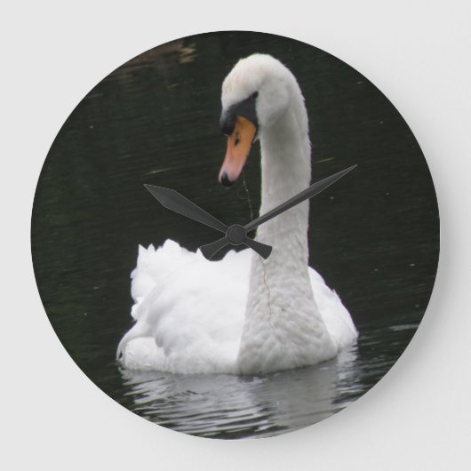 White Swan Clock Grote Klok (Voorkant)