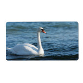 White swan Cygnus Etiket (Voorkant)