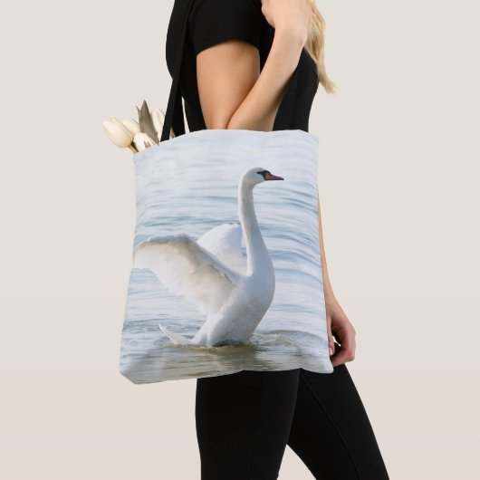 White swan Cygnus Tote Bag (Dichtbij)
