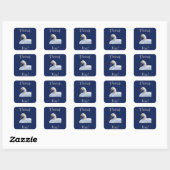 White Swan Hartelijk dank Sticker / Envelope Seal (Vel)