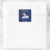 White Swan Hartelijk dank Sticker / Envelope Seal (Tas)