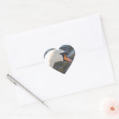 White Swan Heart Sticker (Envelop)