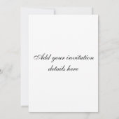 White Swan Invitation Kaart (Achterkant)