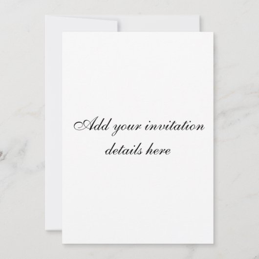 White Swan Invitation Kaart (Achterkant)