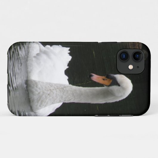 White Swan iPhone Case (Achterkant (horizontaal))