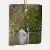 White Swan Keramisch Ornament (Rechts)