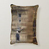 White Swan n Mallard Ducks Accent Pillow Kussen (Achterkant (Verticaal))