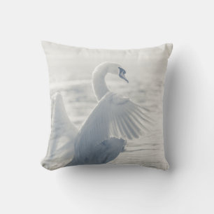 White Swan Natuur Foto Kussen