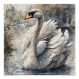 White Swan no 16 Glanzend Poster