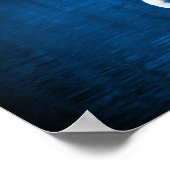 White Swan on Blue Waters Poster (Hoek)