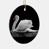 White Swan op Lake Keramisch Ornament (Rechts)