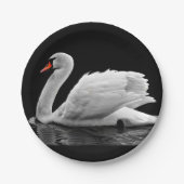 White Swan op Lake Papieren Bordje (Voorkant)