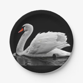 White Swan op Lake Papieren Bordje