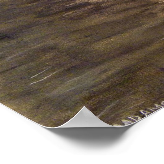 White Swan Painting Poster (Hoek)