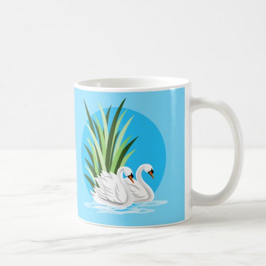 White Swan Pair Coffee Gift Mokken (Rechts)