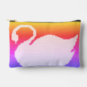 White Swan Pastel Rainbow Artisan Haakprint Etui (Voorkant)