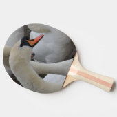 White Swan Ping Pong Paddle, Red Rubber Back Tafeltennisbatje (Zijkant)