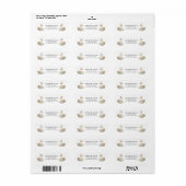 White Swan Return Address Labels (Full Sheet)
