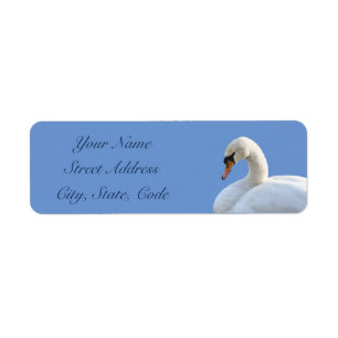 White Swan Return Address Labels