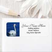 White Swan Return-adres Etiket (Insitu)