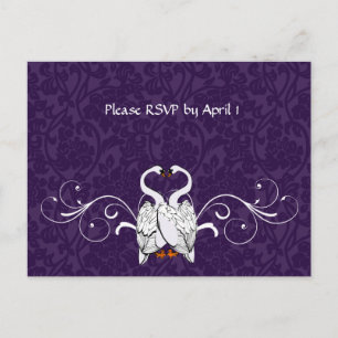 White Swan RSVP Uitnodiging Briefkaart