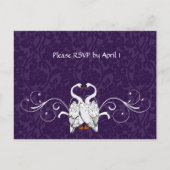 White Swan RSVP Uitnodiging Briefkaart (Voorkant)
