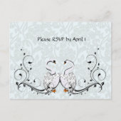 White Swan RSVP Uitnodiging Briefkaart (Voorkant)