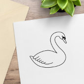 White Swan Rubberstempel
